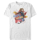 Men's Marvel Captain Marvel Faster Stars T-Shirt