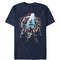 Men's Marvel Avengers: Endgame Hero Hexagon Frame T-Shirt