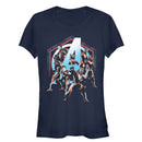 Junior's Marvel Avengers: Endgame Hero Hexagon Frame T-Shirt