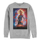 Men's Marvel Captain Marvel Electric Poster Sweatshirt