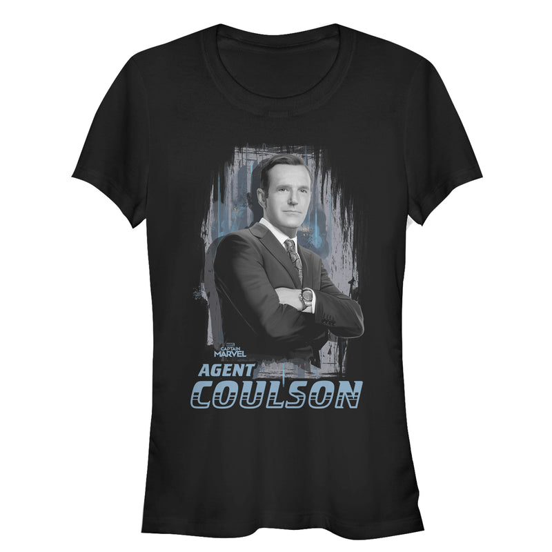 Junior's Marvel Captain Marvel Agent Coulson T-Shirt