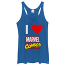 Women's Marvel I Love Comics Racerback Tank Top