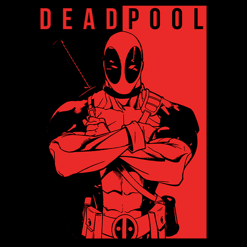 Men's Marvel Deadpool Crossed Arms Pull Over Hoodie