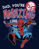 Men's Marvel Webbed Spider-Man Amazing Dad Pull Over Hoodie