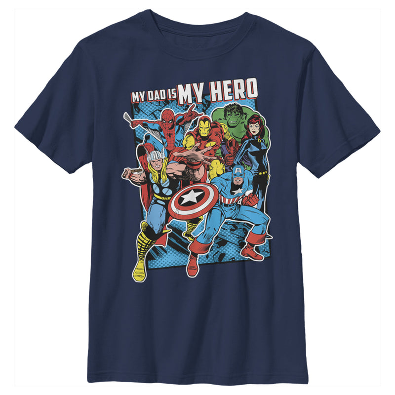 Boy's Marvel Dad My Avenger Hero T-Shirt