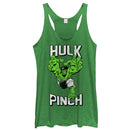 Women's Marvel St. Patrick's Day Hulk Pinch Racerback Tank Top