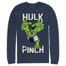 Men's Marvel Hulk Pinch St. Patrick's Long Sleeve Shirt