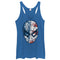 Women's Marvel Fourth of July  Spider-Man American Flag Mask Racerback Tank Top
