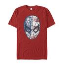 Men's Marvel Fourth of July  Spider-Man American Flag Mask T-Shirt