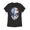 Women's Marvel Fourth of July  Spider-Man American Flag Mask T-Shirt