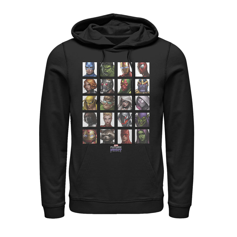 Men's Marvel Future Fight Character Panel Pull Over Hoodie