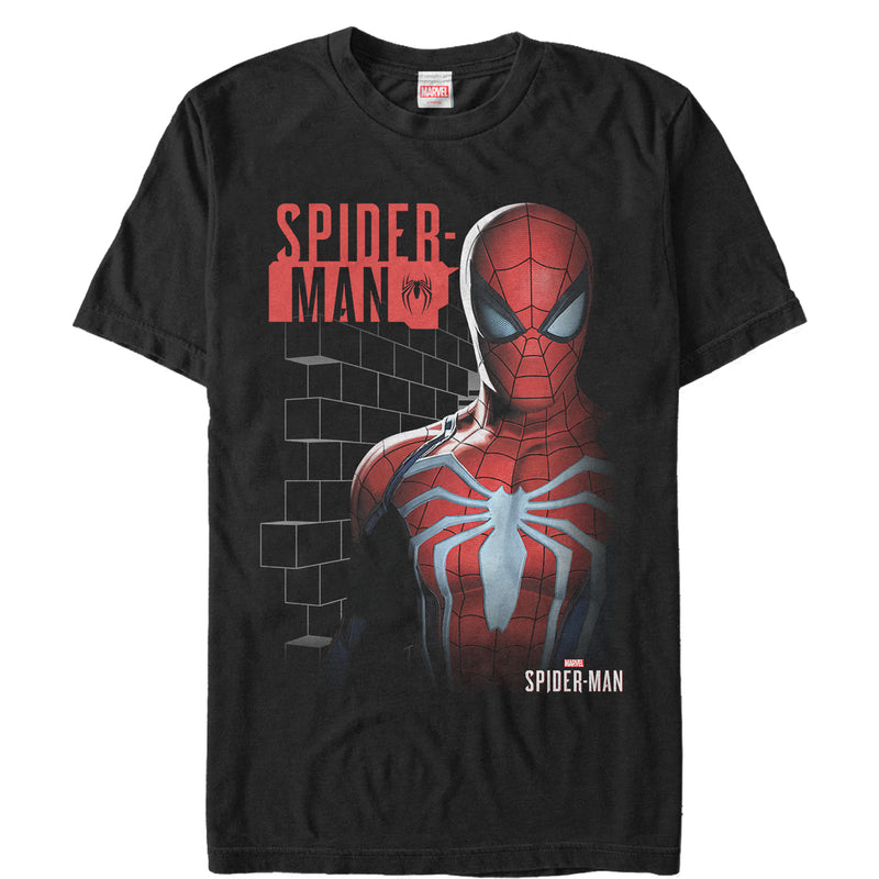 Men's Marvel Gamerverse Spider-Man Bricks T-Shirt