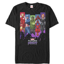 Men's Marvel Future Fight Character Rainbow Panel T-Shirt