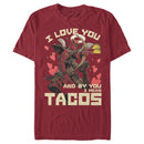 Men's Marvel Deadpool Taco Cupid T-Shirt