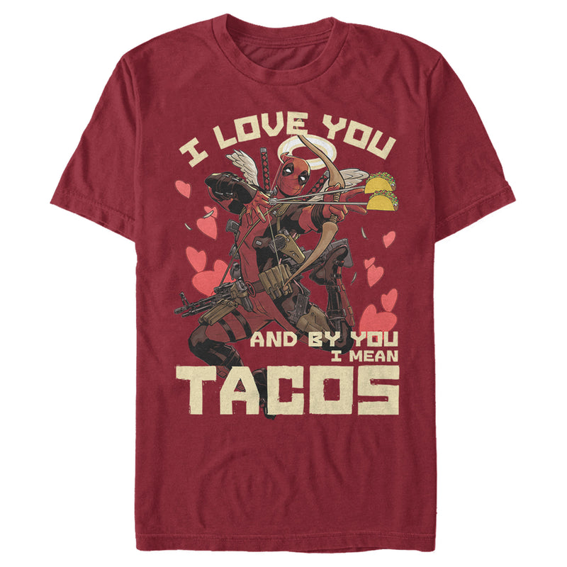 Men's Marvel Deadpool Taco Cupid T-Shirt