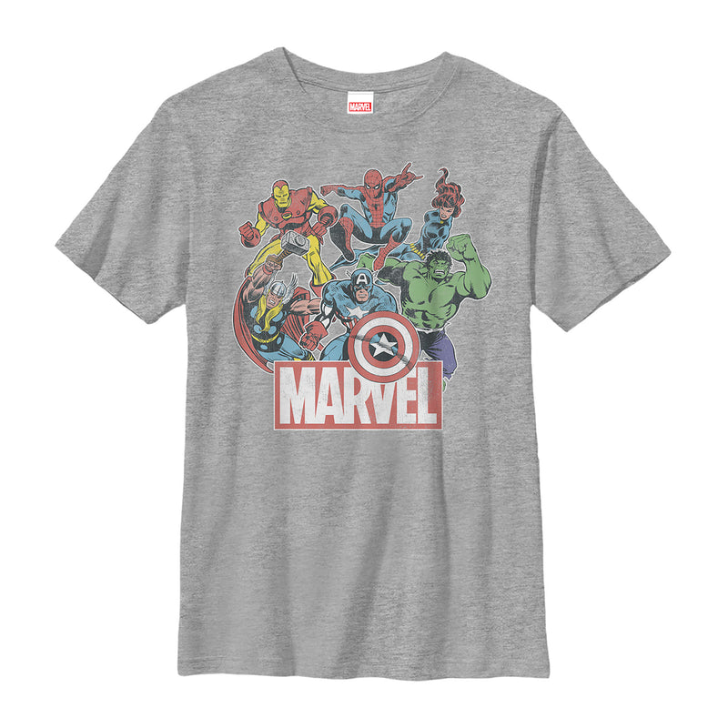 Boy's Marvel Classic Hero Collage T-Shirt