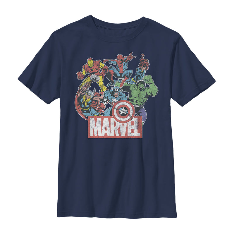 Boy's Marvel Classic Hero Collage T-Shirt