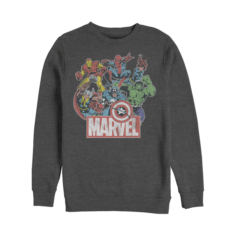 Men's Marvel Classic Hero Collage Sweatshirt