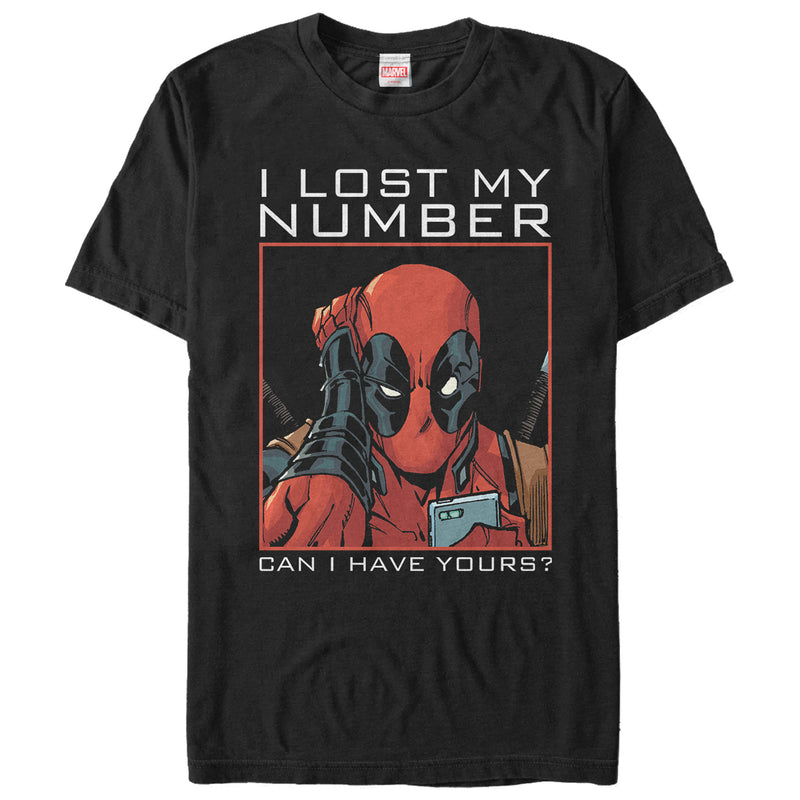 Men's Marvel Deadpool Wants Your Number T-Shirt