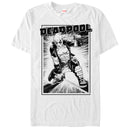 Men's Marvel Deadpool Katana Grayscale Sword Pose T-Shirt