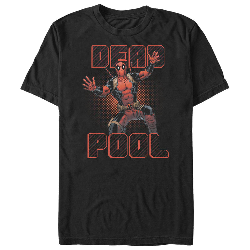 Men's Marvel Deadpool Stripes T-Shirt