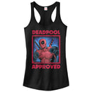 Junior's Marvel Deadpool Approved Racerback Tank Top