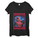 Women's Marvel Deadpool Approved Scoop Neck