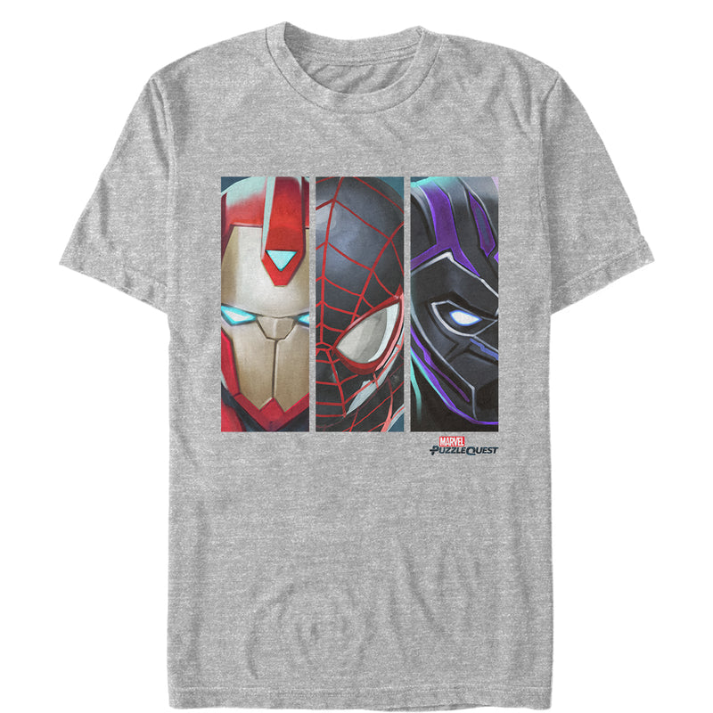 Men's Marvel Puzzle Quest Masked Trio T-Shirt