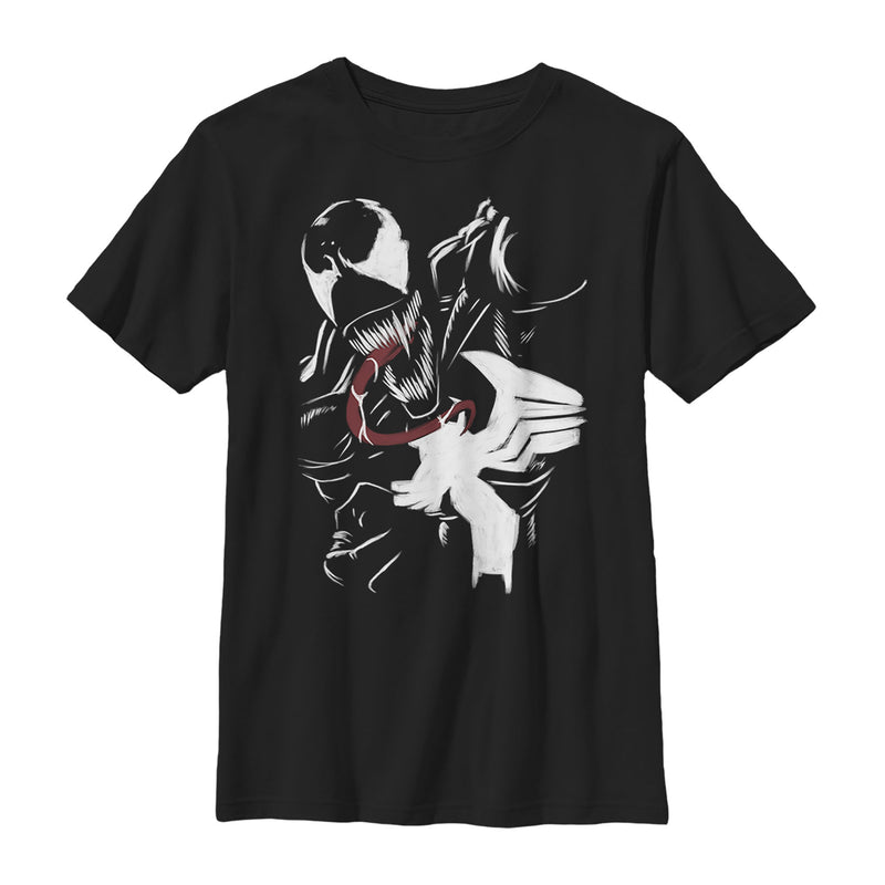 Boy's Marvel Venom Paint Print T-Shirt