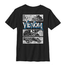 Boy's Marvel Venom Comic Panels T-Shirt