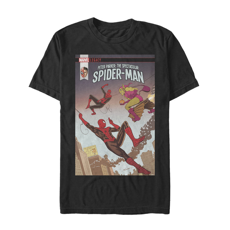 Men's Marvel Legacy Spider-Man vs Goblin T-Shirt