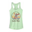 Junior's Marvel Vintage Spider-Man Sun Racerback Tank Top