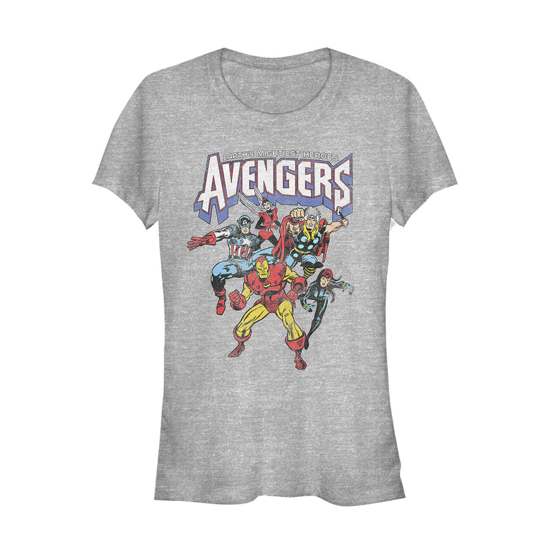 Junior's Marvel Mightiest Heroes Avengers T-Shirt
