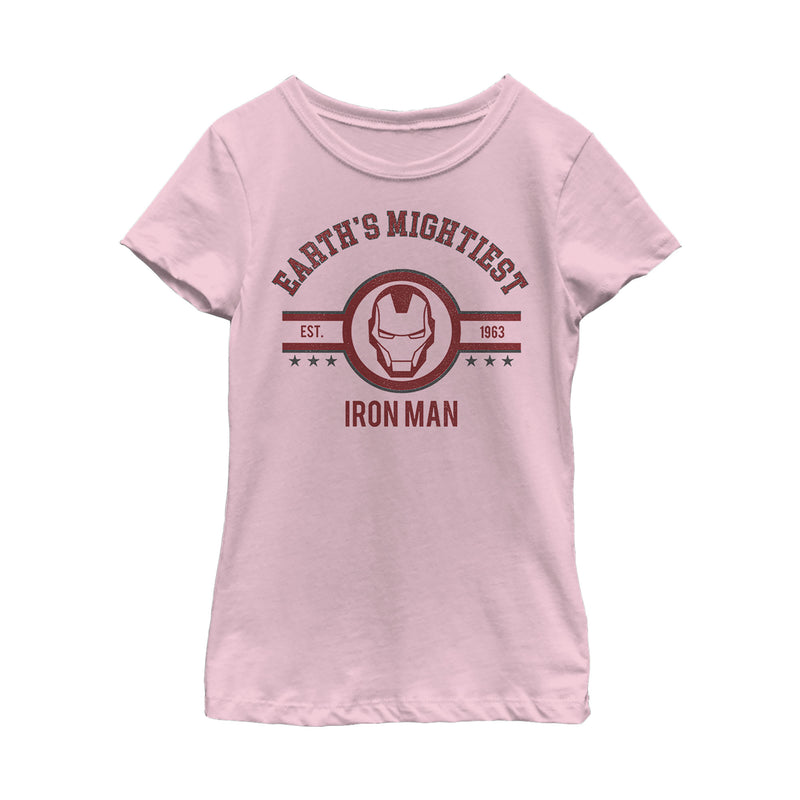 Girl's Marvel Earth's Mightiest Iron Man T-Shirt