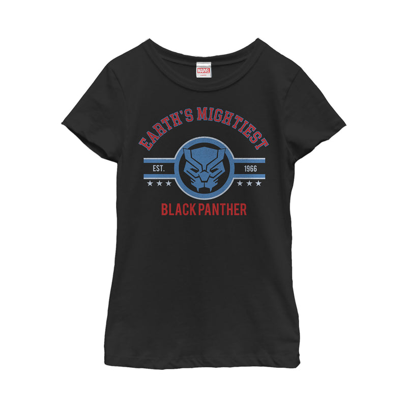 Girl's Marvel Earth's Mightiest Panther T-Shirt