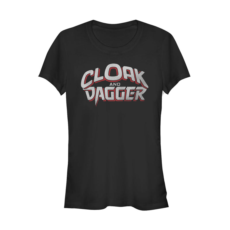 Junior's Marvel Cloak and Dagger Logo T-Shirt