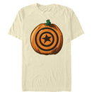 Men's Marvel Halloween Captain America Shield Pumpkin T-Shirt