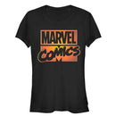 Junior's Marvel Halloween Comics Logo Glow T-Shirt