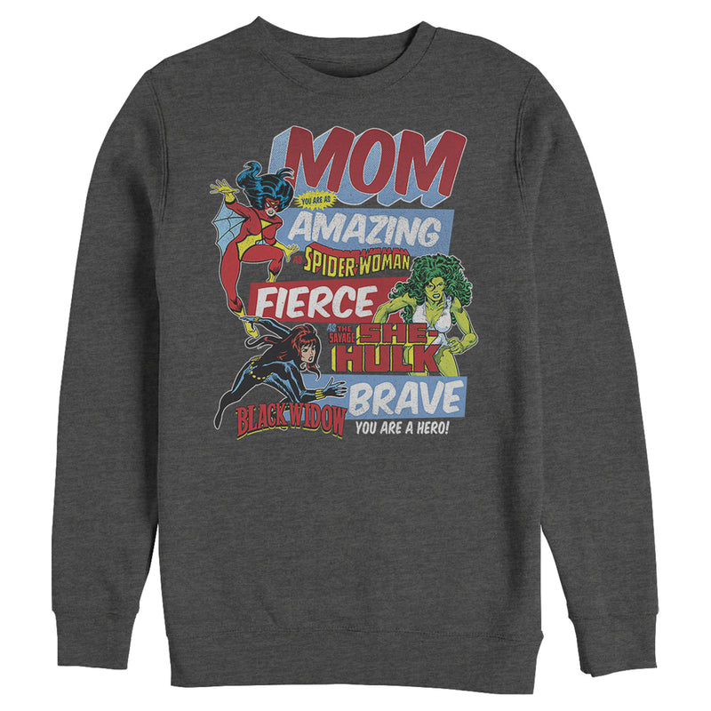 Men's Marvel Retro Heroic Mom Sweatshirt