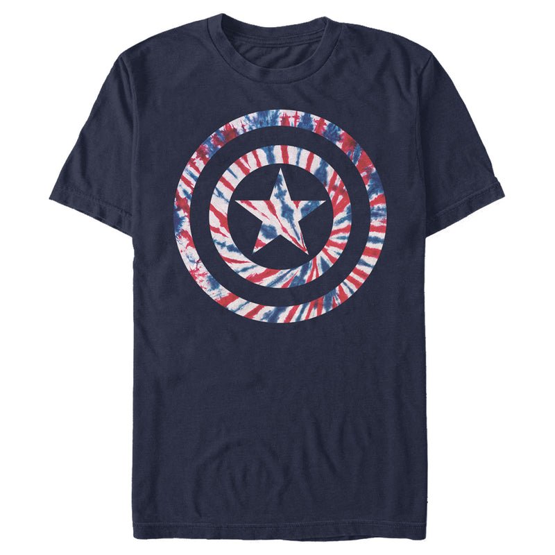 Men's Marvel Captain America Tie-Dye Logo T-Shirt