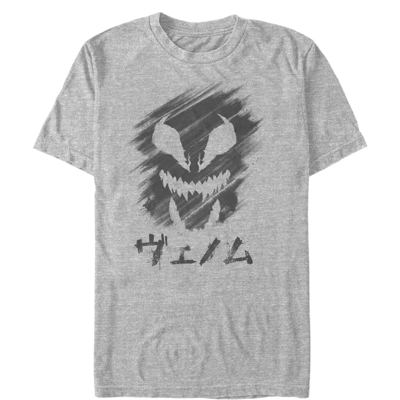 Men's Marvel Venom Kanji Character Smudge T-Shirt