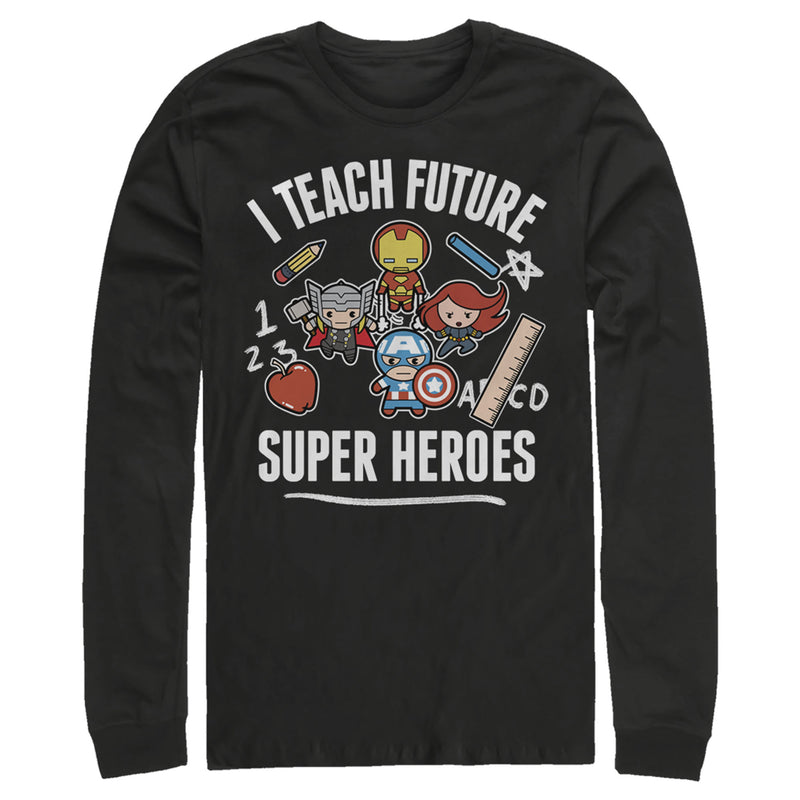 Men's Marvel Avengers Classic I Teach Super Heroes Long Sleeve Shirt