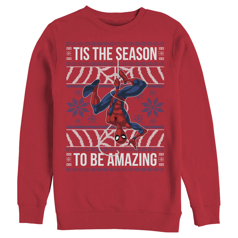 Men's Marvel Ugly Christmas Spider-Man Season Sweatshirt