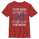 Boy's Marvel Ugly Christmas Spider-Man Season T-Shirt