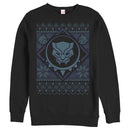 Men's Marvel Ugly Christmas Black Panther Mask Sweatshirt
