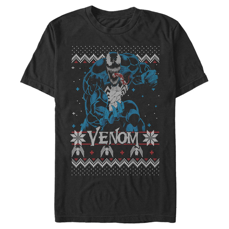 Men's Marvel Ugly Christmas Venom Pose T-Shirt