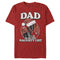 Men's Marvel Christmas Deadpool Dad on Naughty List T-Shirt