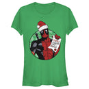 Junior's Marvel Christmas Deadpool Grandma is Heroic T-Shirt