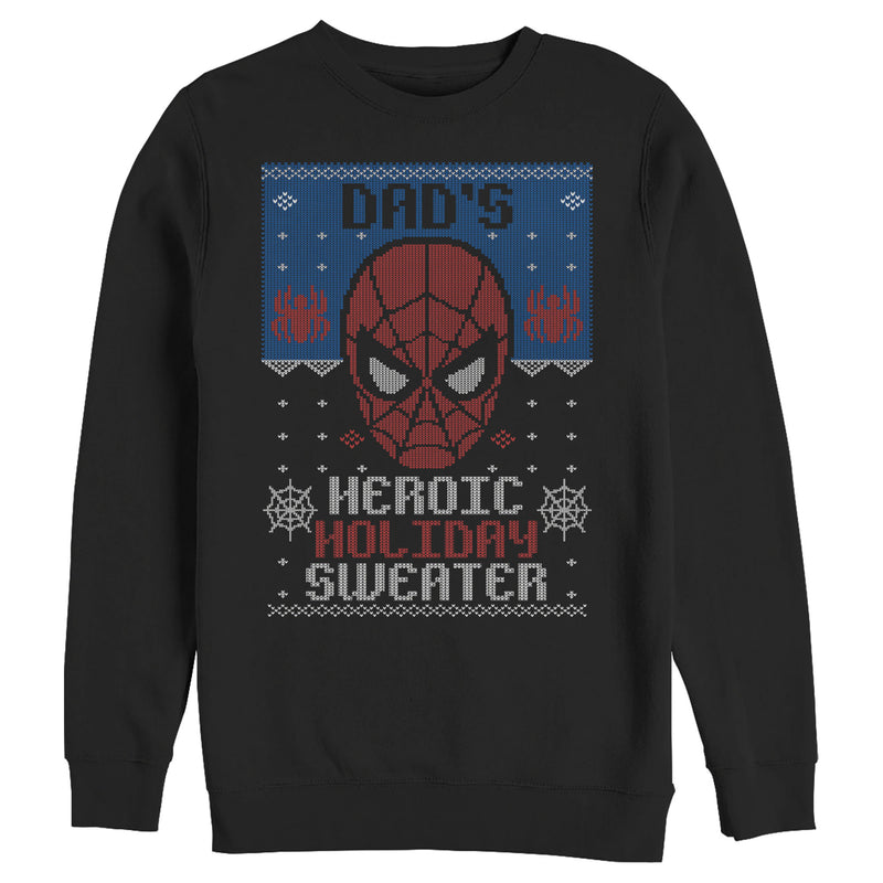 Men's Marvel Spider-Man Dad's Heroic Holiday Sweatshirt