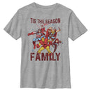 Boy's Marvel Christmas Season for Family T-Shirt